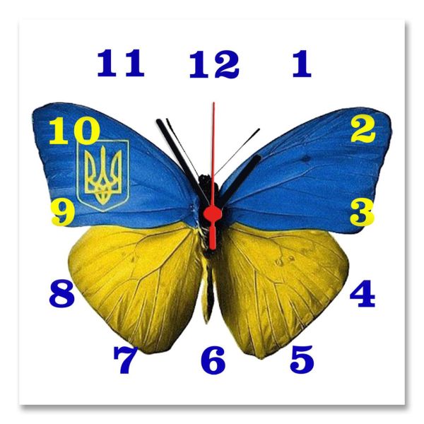 Годинник стильний настінний Символіка України