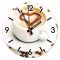 Настінний годинник з кавою
