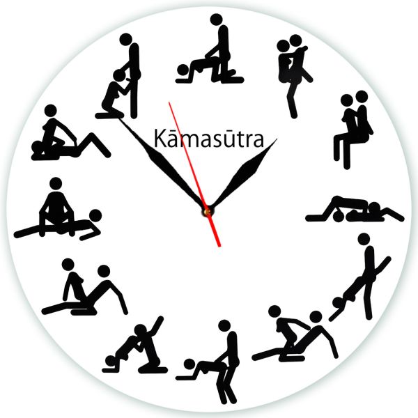 Настінний годинник "Камасутра"