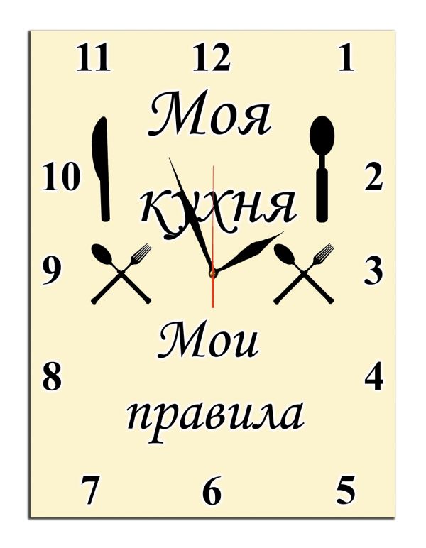 Прикольний годинник на кухню