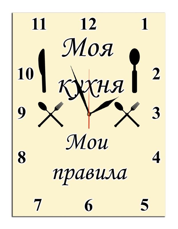 Прикольний годинник на кухню